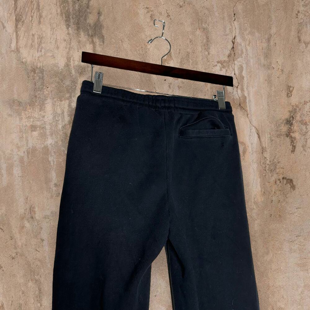 Vintage Y2K Jordan Sweatpants Youth L Jet Black Cotton Joggers Gold Jumpman - Picture 4 of 7